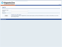 Tablet Screenshot of license.magneticone.com